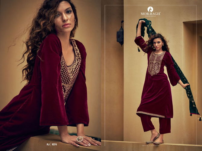 Aashirwad Mor Bagh Ranjha Heavy Velvet Fancy Festive Wear Designer Salwar Kameez